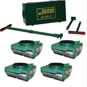 HILMAN ROLLERS KBSP-24S Deluxe Bull Dolly Roller Kits With Swivel-Padded Top, Steel Wheels, 24 Ton Capacity | CV6ZXK