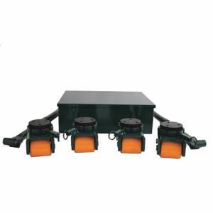 HILMAN ROLLERS KBSP-4P Bull Dolly Kit, 4 ton Load, 5 Inch Deck Height, 6 1/2 Inch x 4.43 in, Rubber Padded | CR3ZEA 60TR64