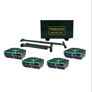 HILMAN ROLLERS KBSS-24N Deluxe Bull Dolly Roller Kits With Swivel-Smooth Top, Nylon Wheels, 24 Ton Capacity | CV6ZXR