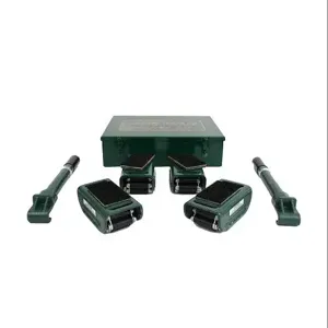 HILMAN ROLLERS KNRS-2-2S/2R Deluxe Roller Kit, 2 Ton Capacity, With 2 Swivel, 2 Rigid Top Rollers | CV6ZXY