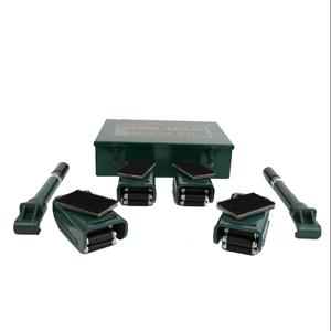 HILMAN ROLLERS KNRS-2-4S Deluxe Roller Kit, 2 Ton Capacity, With 4 Swivel Top Rollers | CV6ZXZ