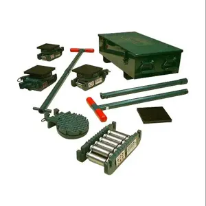 HILMAN ROLLERS KRS-15-ERSD Roller Kit With Diamond Top Swivel Attachments, 15 Ton Capacity | CV6ZYB