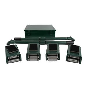 HILMAN ROLLERS KRS-8-2S/2R Deluxe Roller Kit, 8 Ton Capacity, With 2 Swivel, 2 Rigid Top Rollers | CV6ZYM