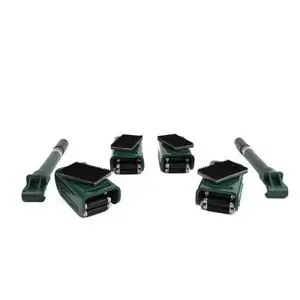 HILMAN ROLLERS NRS-2-4S Roller Set, 2 Ton Capacity, 4 Swivel Top Rollers | CV6ZZU