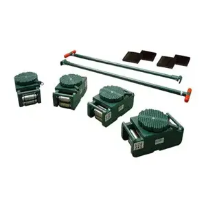 HILMAN ROLLERS RS-120-SLD Roller Set With Diamond Swivel Top, 120 Ton Capacity | CV7AAJ