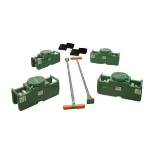 HILMAN ROLLERS RS-200-SLD Roller Set With Diamond Swivel Top Rollers, 200 Ton Capacity | CV7AAN