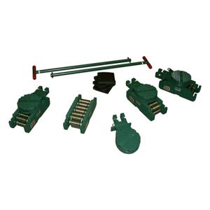 HILMAN ROLLERS RS-260-ERSD Roller Set With Diamond Top Swivel Attachments, 260 Ton Capacity | CV7AAQ