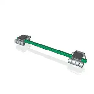 HILMAN ROLLERS TG-R10N Rear Unit, For 20 Ton Capacity Dolly, With Nylon Wheels | CV7ACX