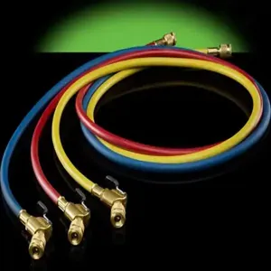 HILMOR 1936006 Refrigeration Hoses, 72 Inch, With Ball Valve Ends, 36 Inch Length, 3 Pcs | CM6UZC