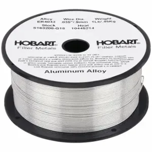 HOBART S163208-G18 Welding Wire, Aluminum, 0.035 Inch, 1 lb | CR4AJR 54JK66