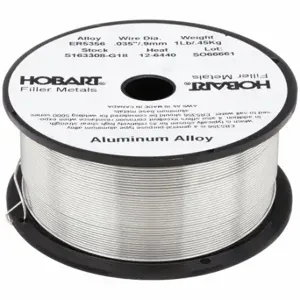 HOBART S163308-G18 Welding Wire, Aluminum, 0.035 Inch, 1 lb | CR4AJU 6ETN6