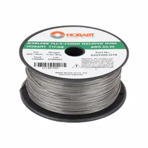 HOBART S222308-G19 Flux-Cored Welding Wire, Carbon Steel, E71T-GS, 0.035 Inch, 2 lb | CR4BLE 6ETN1