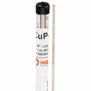 HOBART S308620-G17 Brazing Alloy, Phos Copper, 5% Silver, BCuP-3, 1/8 Inch x 18 in, Bare | CR3ZPT 6ETP1
