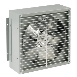 HOFFMAN 1RB120M Filter Box Fan, 16.38 x 16.38 x 7.38 Inch Size, Gray, Steel, Aluminium Filter | CH8AKP