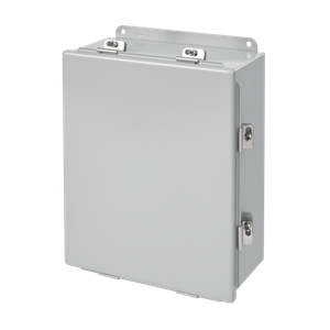 HOFFMAN A10106CHNF Enclosure, Continuous Hinge, With Clamps, 10 x 10 x 6 Inch Size, Gray, Steel | CH8AMD