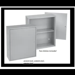 HOFFMAN A30S12UC Locking Utility Cabinet Shelf, Type 1, Fits 30 x 12 Inch Size, Gray, Steel | CH8BMG