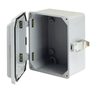 HOFFMAN A845JFGQRR Enclosure, Hinge Cover With QR Latch, 7.5 x 4 x 5 Inch Size, Fiberglass | CH8DGF