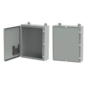 HOFFMAN A60H36CLP Enclosure, Continuous Hinge With Clamps, 60 x 36 x 10 Inch Size, Gray, Steel | CH8CGC