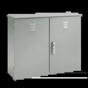 HOFFMAN A364214BGECT Vented Double Door, 36 x 42 x 14 Inch Size, Gray, Aluminium | CH8BPA