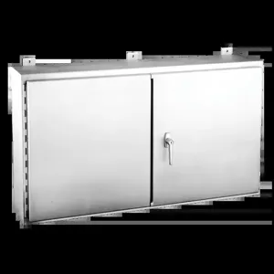 HOFFMAN A484812WFSSLP Enclosure, Wallmount, 2 Door 3 Point Latch, 48 x 48 x 12 Inch Size, 304 SS | CH8BYK