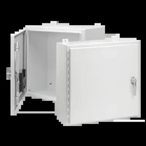 HOFFMAN A36H3612SSLP3PTW Enclosure, Single Door, 3 Point Latch, 36 x 36 x 12 Inch Size, White, 304 SS | CH8BQR