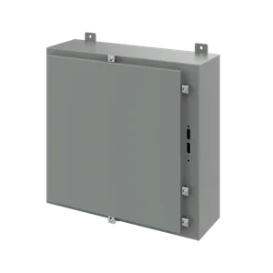 HOFFMAN A24HS2508LP Disconnect Enclosure With Clamps, 24 x 25.38 x 8 Inch Size, Gray, Steel | CH8BEZ