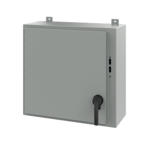 HOFFMAN A24SA2610LPPL Disconnect Enclosure With Handle, 24 x 25.38 x 10 Inch Size, Steel | CH8BGW