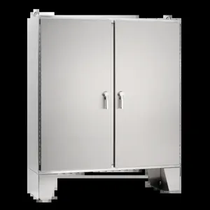 HOFFMAN A62H6012SSLP3PT Enclosure, 2 Door, Floor Stand, 3 Point Latches, 62 x 60 x 12 Inch Size, 304 SS | CH8CMP