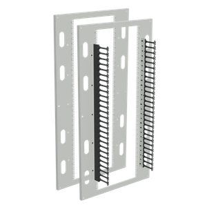 HOFFMAN A90P36RPC Rack Panel Kit, Fits 90 x 36 Inch Size, Light Gray, Steel, Cable Manager | CH8DRW