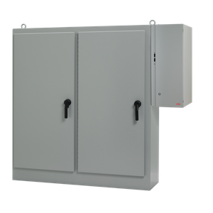 HOFFMAN A84XD5EW24FTCLPG External Disconnect Package, 84.12 x 197.75 x 24.12 Inch Size, Gray, Steel | CH8DHR