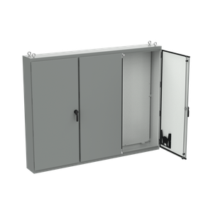 HOFFMAN A86M3E Free Stand Enclosure, Multi Door, 86.12 x 112 x 14.12 Inch Size, Steel | CH8DLZ