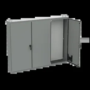 HOFFMAN A86M3E20G Free Stand Enclosure, Multi Door, 86.12 x 112 x 20.12 Inch Size, Gray, Steel | CH8DMB