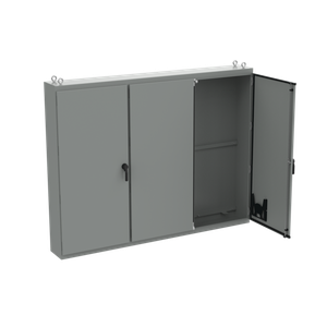 HOFFMAN A86M3E20LPG Free Stand Enclosure, Multi Door, 86.12 x 112 x 20.12 Inch Size, Steel | CH8DMD