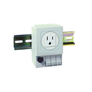 HOFFMAN ADINP120A Receptacle, 3.54 x 2.44 x 1.97 Inch Size, Gray, Plastic | CH8DZF