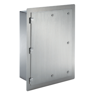 HOFFMAN AFM24248SS Enclosure, 304 SS, Flush Mount, Hinged Cover, 24 x 24 x 8 Inch Size | CH8EEF