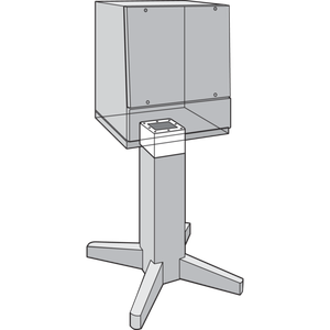 HOFFMAN APE6SS Pedestal Extension, Stainless Steel, 6 x 8 x 8 Inch Size, 304 SS | CH8EMC