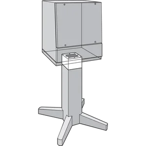 HOFFMAN APE6SS Pedestal Extension, Stainless Steel, 6 x 8 x 8 Inch Size, 304 SS | CH8EMC