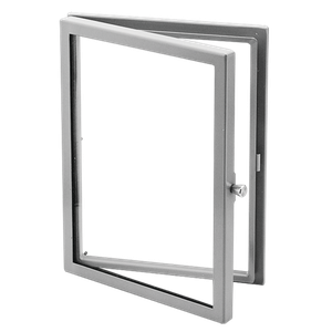 HOFFMAN APWK1212H Hinged Window Kit, 12 x 12 x 1.49mm Size, Gray, Steel | CH8EMX