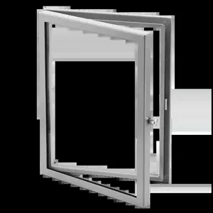 HOFFMAN APWK3024H Hinged Window Kit, 30 x 24 x 1.49mm Size, Gray, Steel | CH8ENK