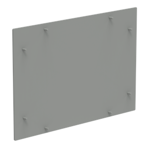 HOFFMAN CPFP4860 Replacement Front Plate, Fits 480 x 600mm Size, Gray, Aluminium | CH8GCR