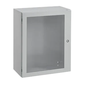 HOFFMAN CSD302410WLG Enclosure, Window Door, 30 x 24 x 10 Inch Size, Gray, Steel | CH8GQP