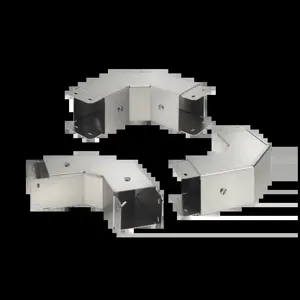 HOFFMAN CT66EFCNT90SS Wireway, 90 Deg. Elbow, 6 x 6 Inch Size, 304 SS, Without Tabs | CH8HGU