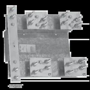 HOFFMAN CTMB4001LS Mounting Base, 1 Phase, 400A, Steel | CH8HKC