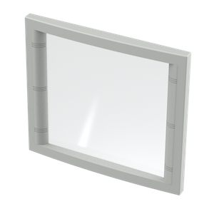 HOFFMAN CWF4045LG Enclosure Window Kit, Fits 400 x 450mm Size, Gray, Aluminium | CH8HQC