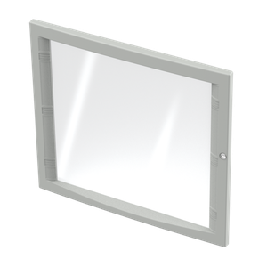HOFFMAN CWH5557 Hinged Window Kit, Fits 550 x 570mm Size, Gray, Aluminium | CH8HQK