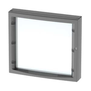 HOFFMAN CWHD4045 Enclosure Window Kit, Fits 400 x 450mm Size, Gray, Steel | CH8HQN