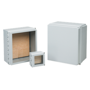 HOFFMAN D664CHSCFGWP Wifi Cabinet, Hinge Cover, Type 4X, 6 x 6 x 4, Fiberglass, Window Door | CH8HRM