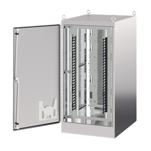 HOFFMAN D723646SDAS Dual Access Cabinet, Free Standing, 72 x 36 x 46 Inch Size, SS | CH8HRZ