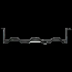 HOFFMAN DCHB1 Horizontal Cable Manager Bar, Fits 19 Inch Size, Black, Steel | CH8HUW