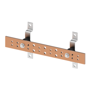 HOFFMAN DGTB420 Telecommunication Ground Bar Kit, 0.25 x 4 x 20 Inch Size, Copper | CH8HWE